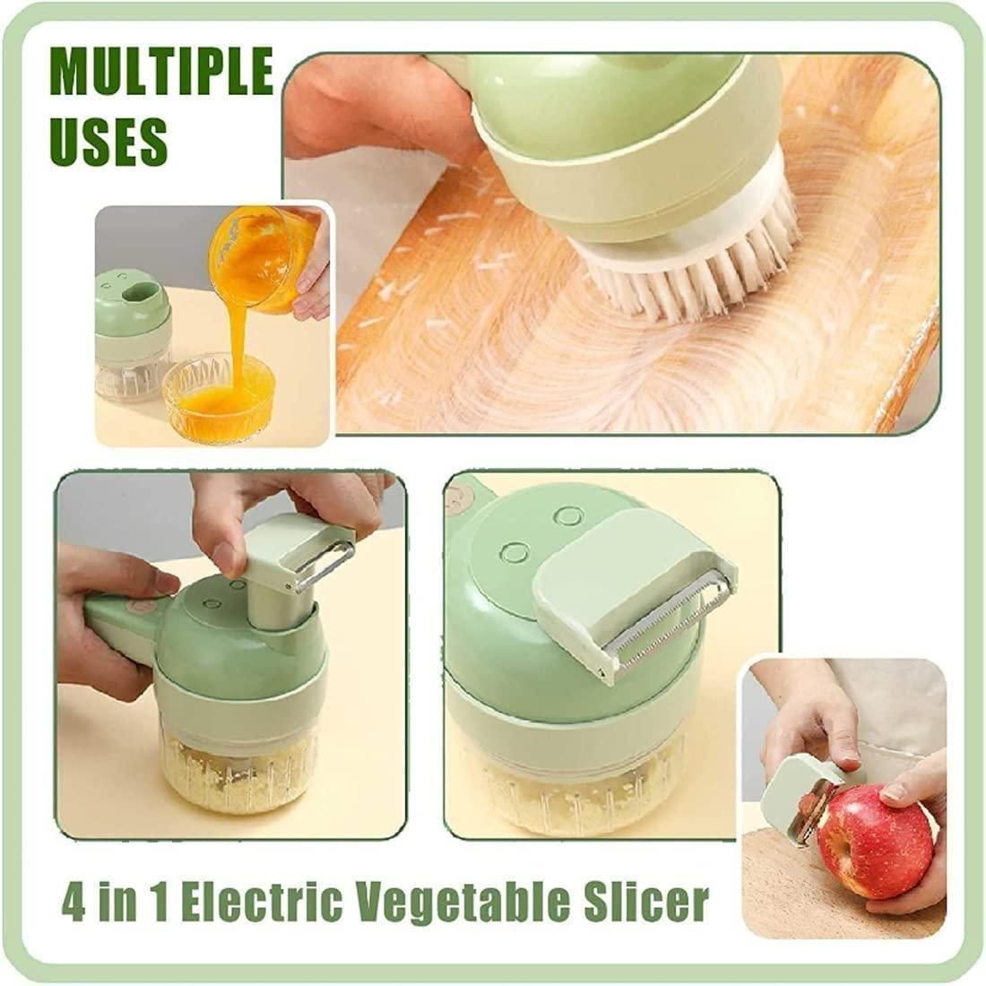 4 in 1 Portable Electric Vegetable Cutter Set - HandyKart
