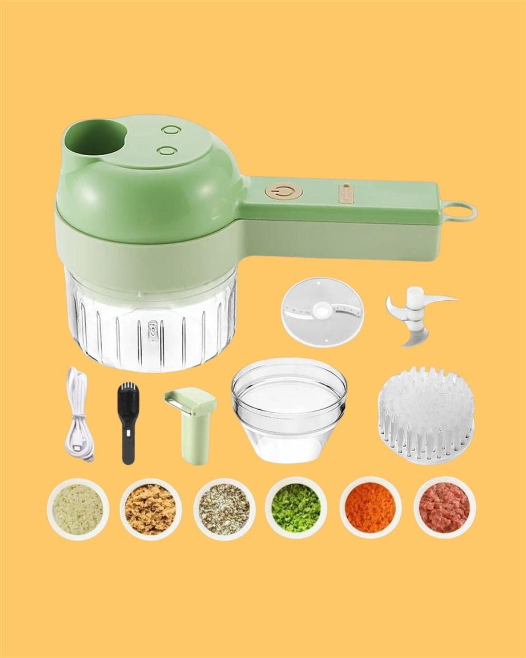 4 in 1 Portable Electric Vegetable Cutter Set - HandyKart