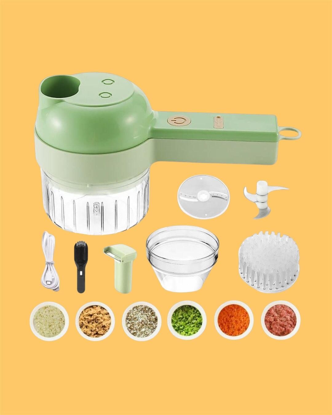 4 in 1 Portable Electric Vegetable Cutter Set - HandyKart