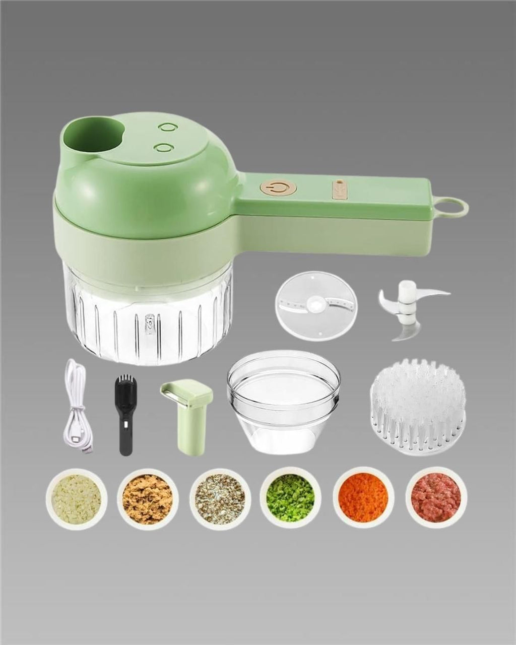 4 in 1 Portable Electric Vegetable Cutter Set - HandyKart